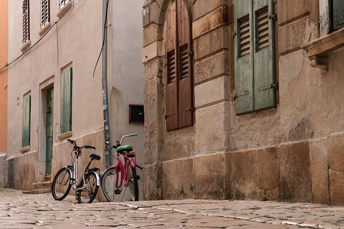 Cobbled streets of Rovinj