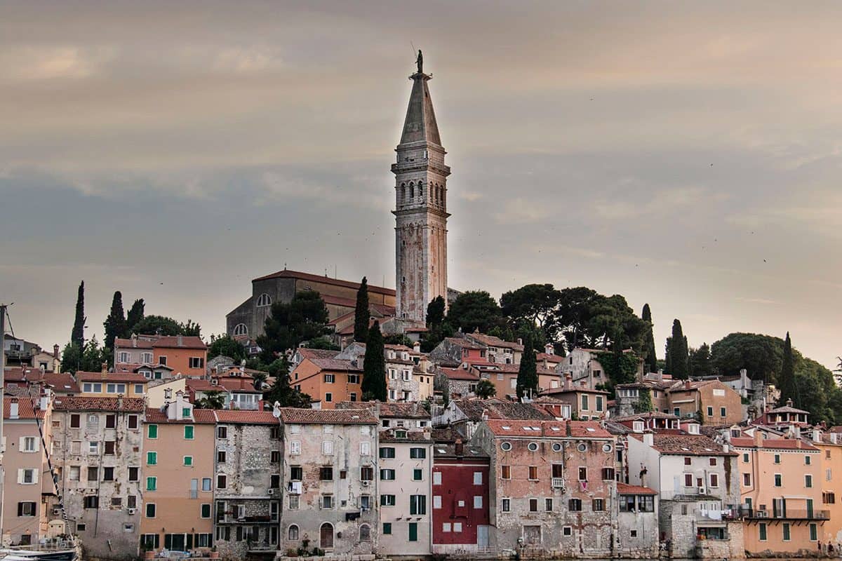 The old town of rovingo Croatia