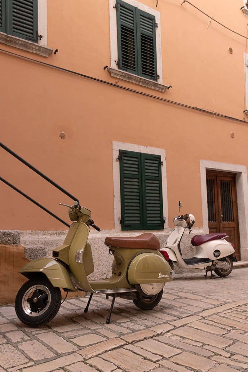 Rovinj alleys in the Istrian Peninsula