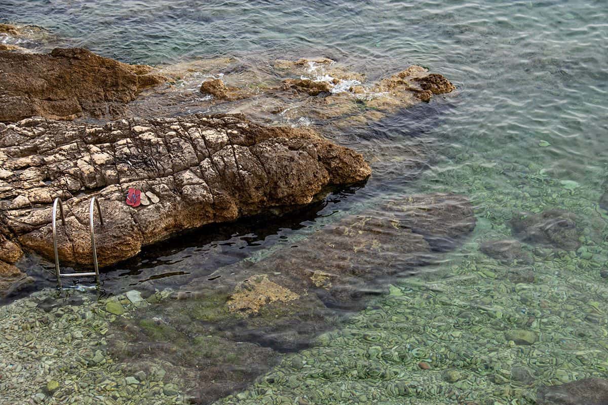 Rovinj beaches in the Istrian Peninsula