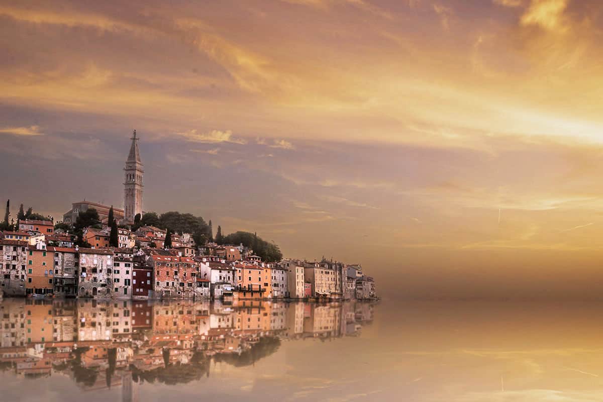 Beautiful Town of Rovinj in Istria Croatia