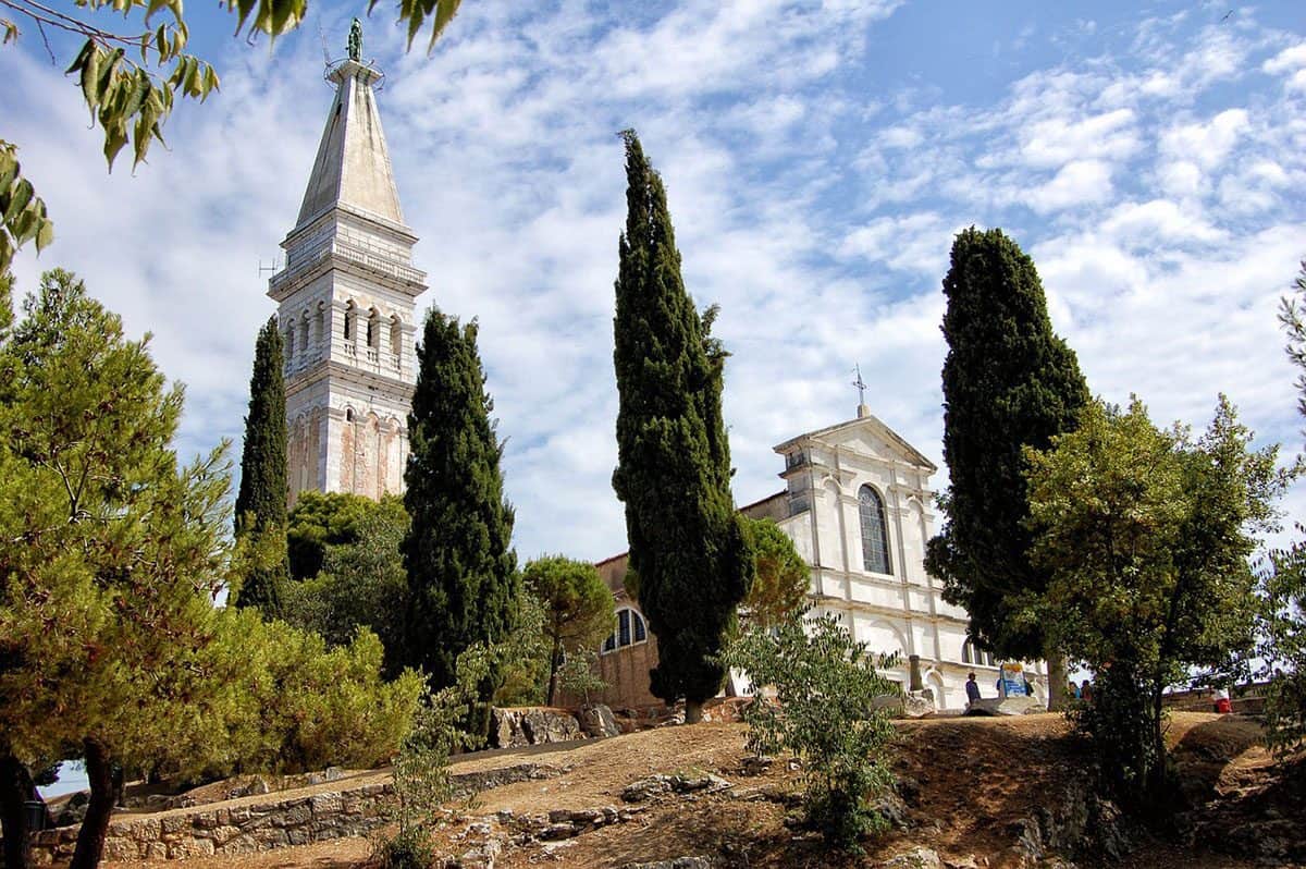 St. euphemia church bell tower in Rovinj