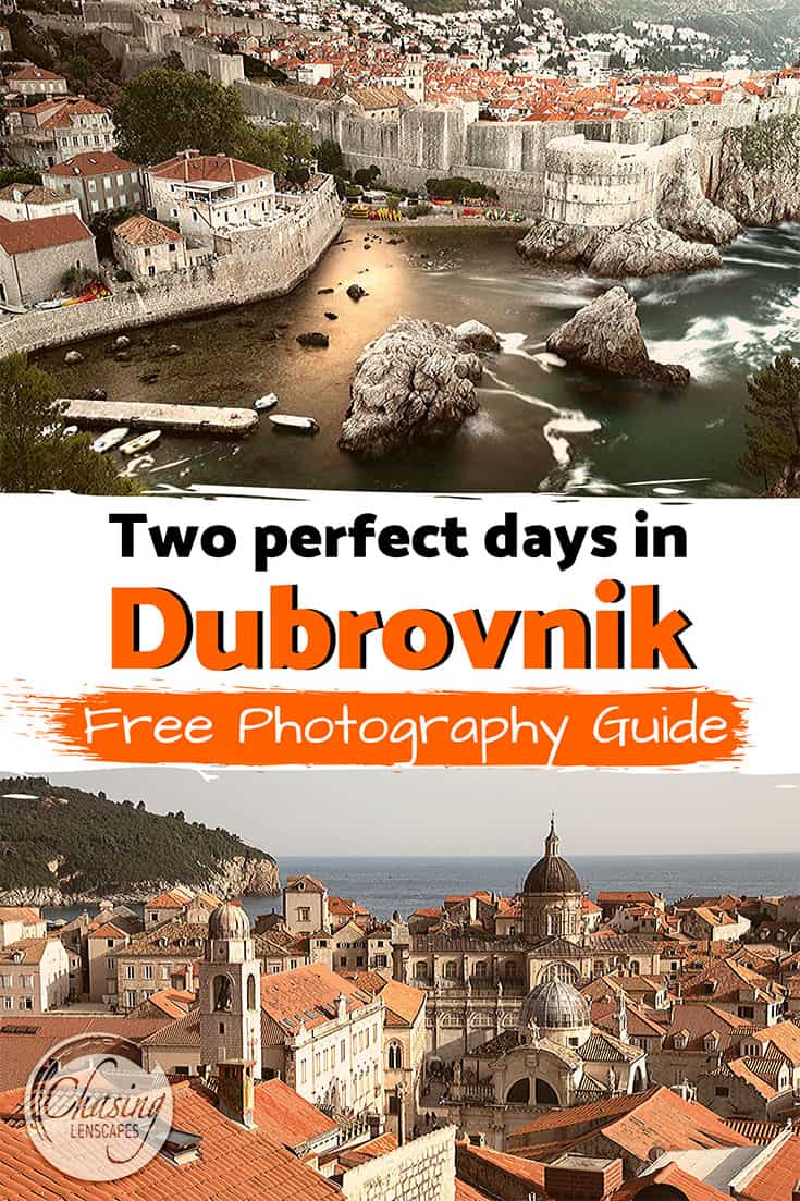 Top things to do in Dubrovnik Croatia - a view of the Old Town from Lovrijenac Fort and from the City Wall
