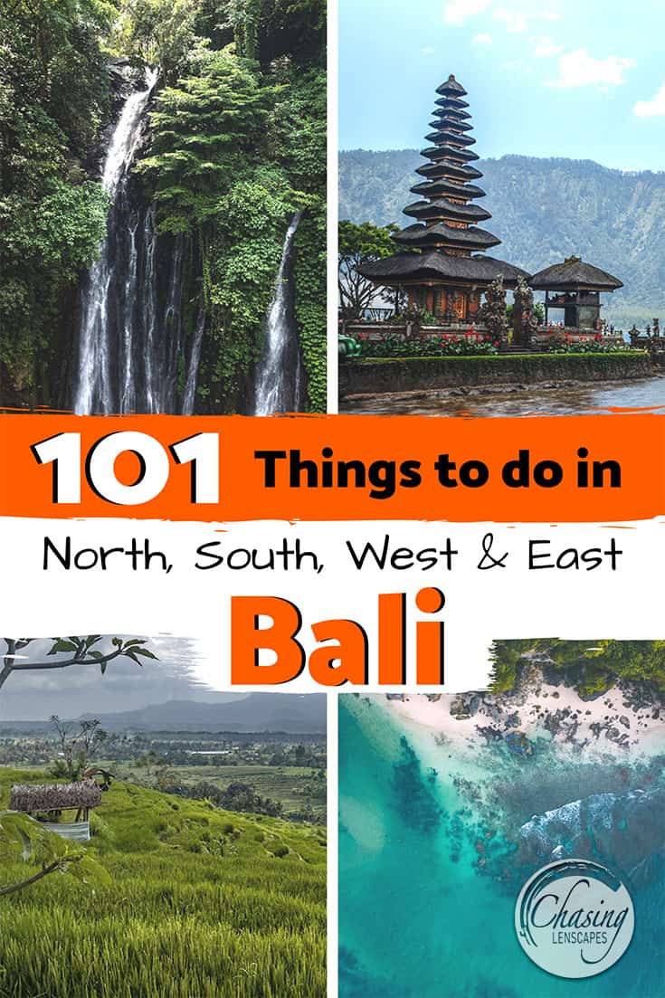 Temples, rice fields, watefalls and the beach in Bali