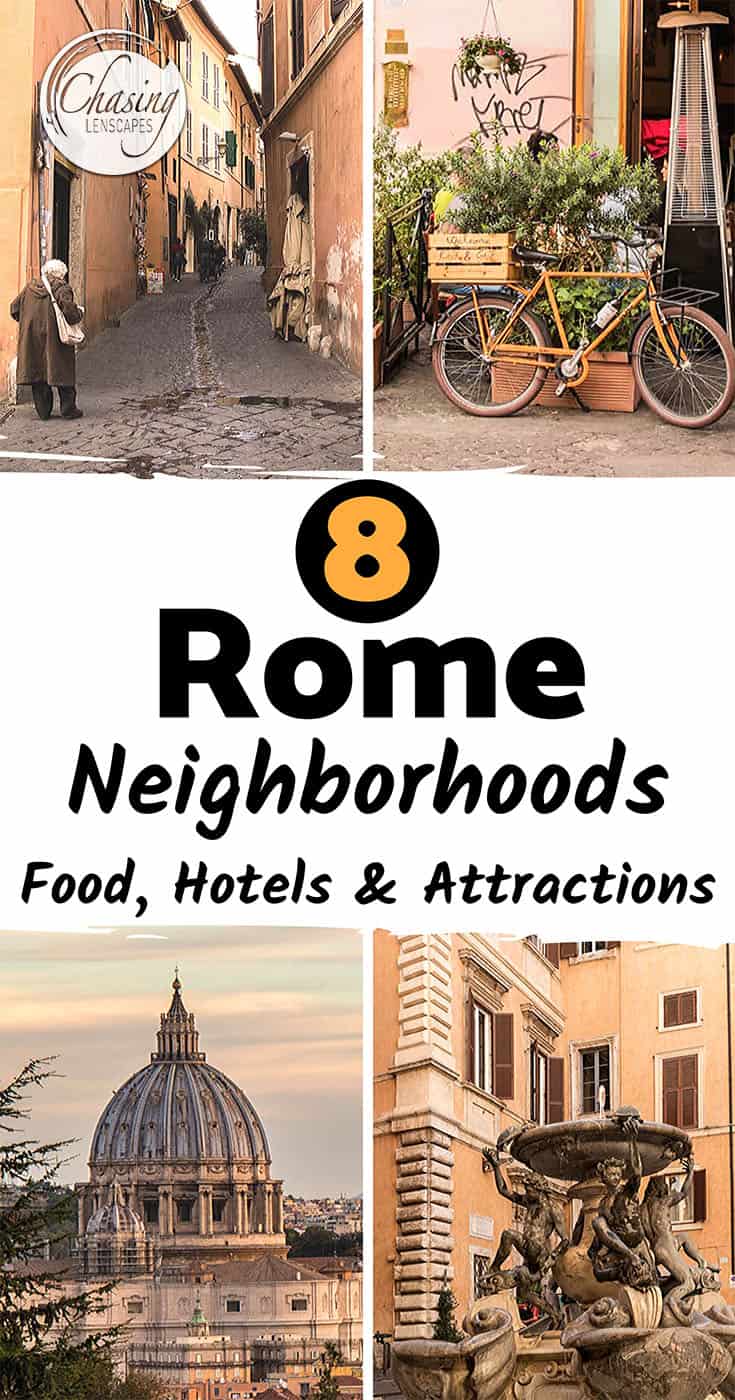 pictures of the Rome's neighborhoods and attractions 