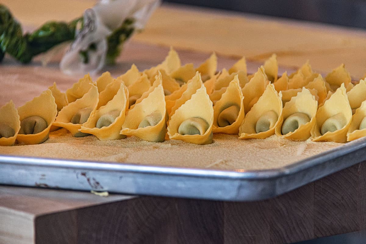 Hand made Ricotta tortellini Misi restaurant Brooklyn NYC