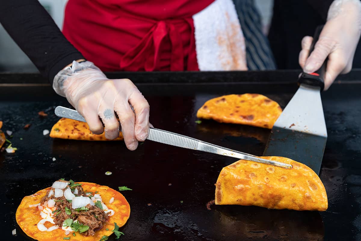 Mexican food in Smorgasburg Food Market Brooklyn NYC