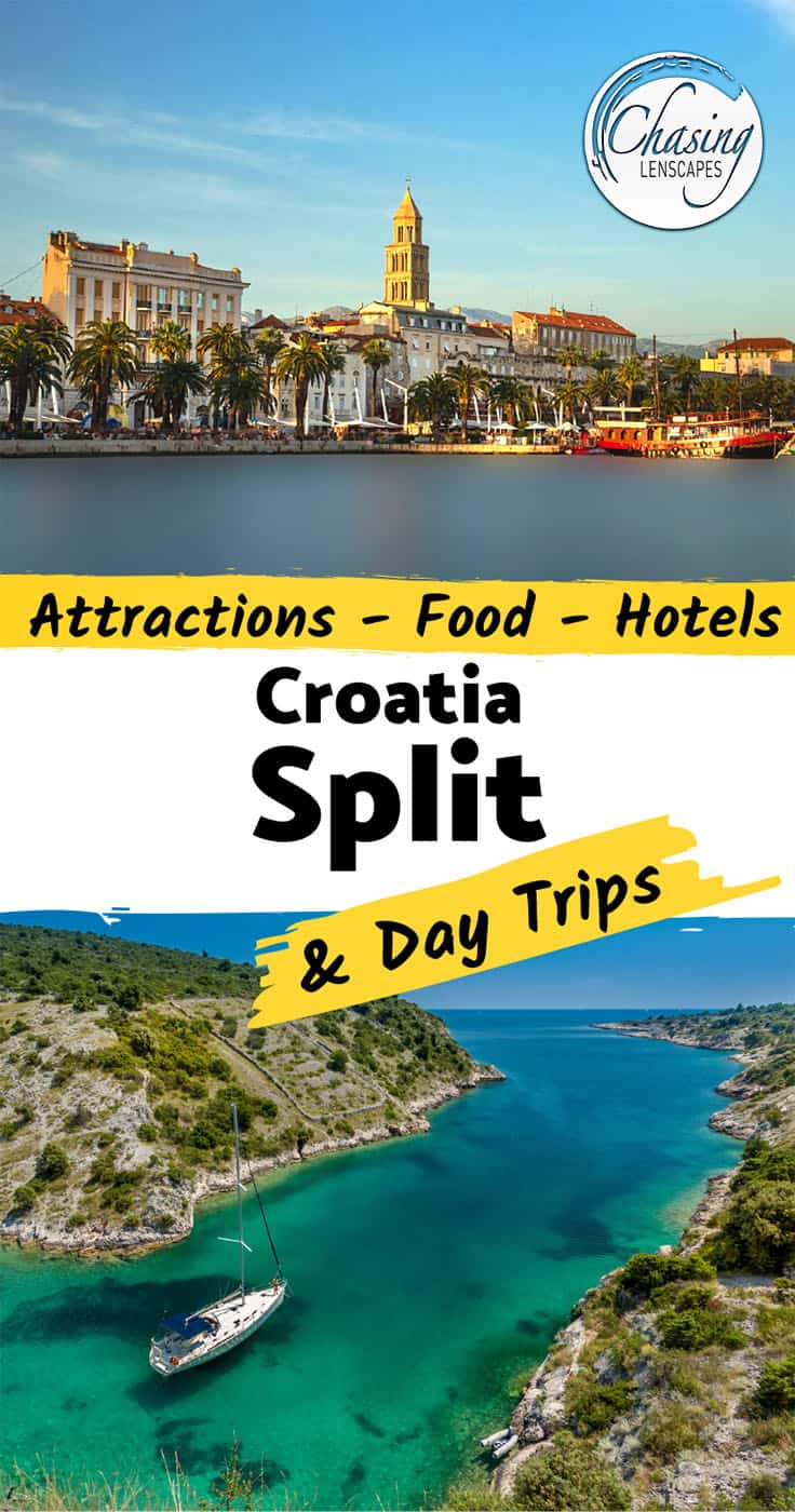 Split's marina and nearby islands - best attractions in Split Croatia 