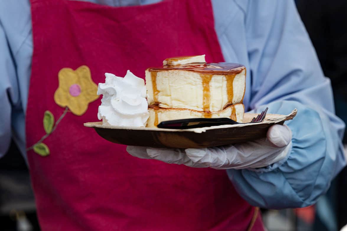 Fluffy’s NYC pancakes in Smorgasburg Food Market Brooklyn