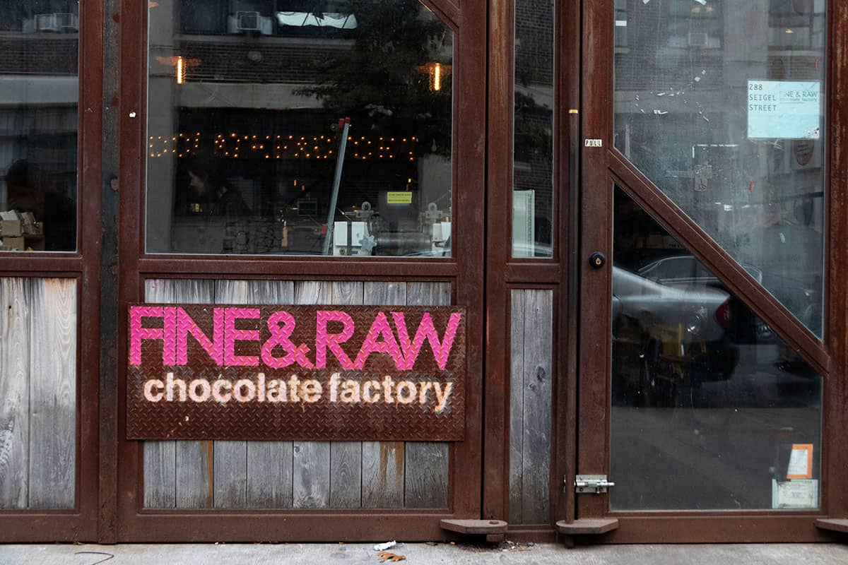 Fine & Raw Chocolate Factory in Bushwick Brooklyn NYC