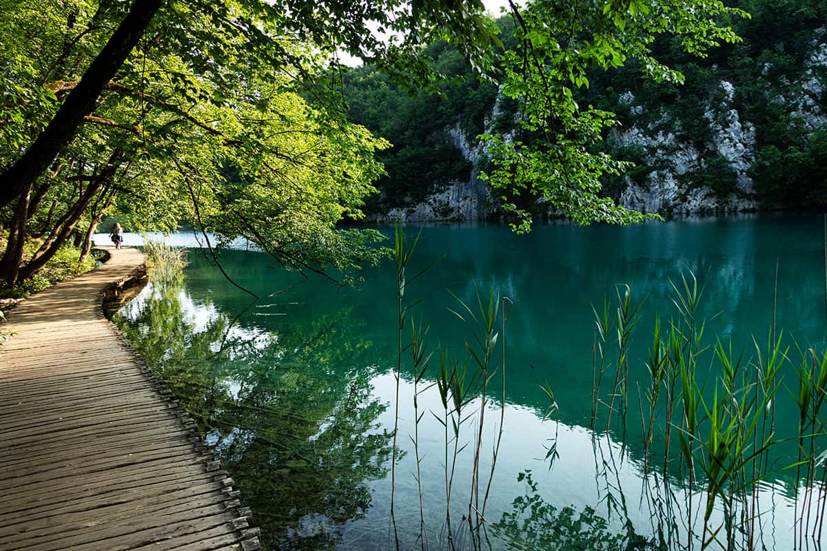 Wooden Boardwalks in Plitvice Lakes