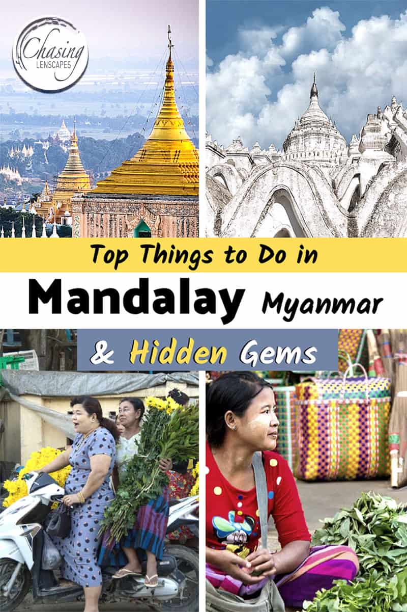 temples and markets in Mandalay Myanmar