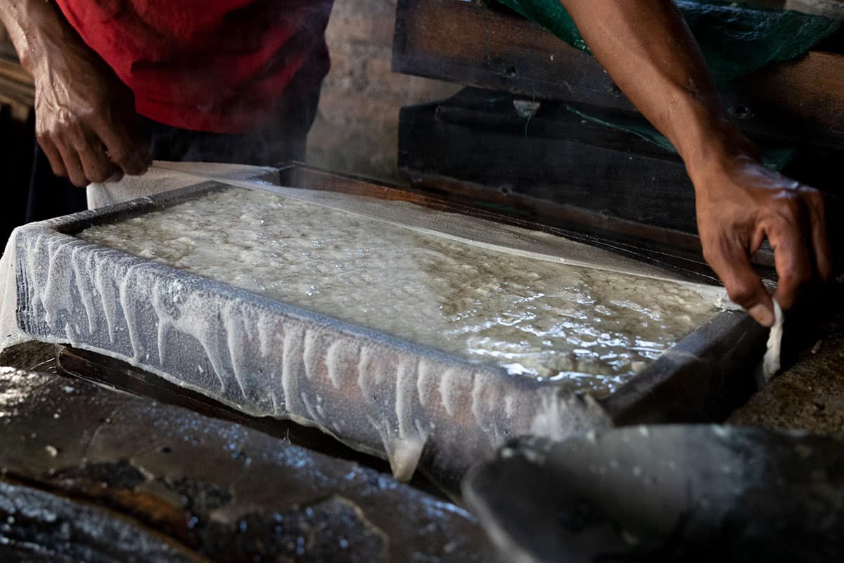 Tofu making in Yogyakarta Indonesia