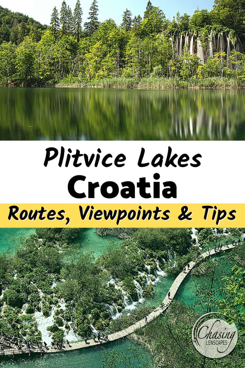 Lakes and waterfalls of Plitvice Lakes National Park in Croatia