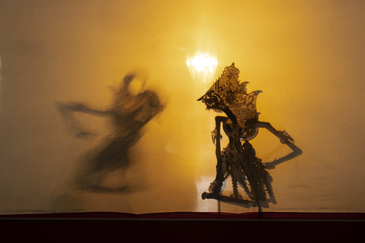 Wayang puppet theatre in Java