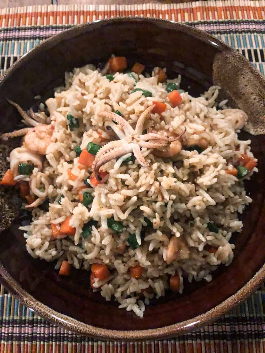 A bowl with rice in south of Myanmar