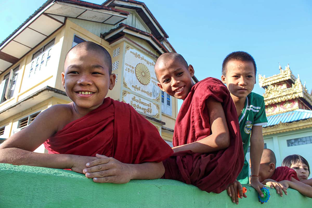 Happy kids in Dawei Myanmar