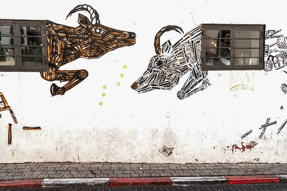 Street art by Dede in Florentin TLV Israel