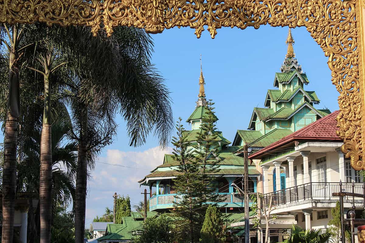 A temple in the south of Myanmar