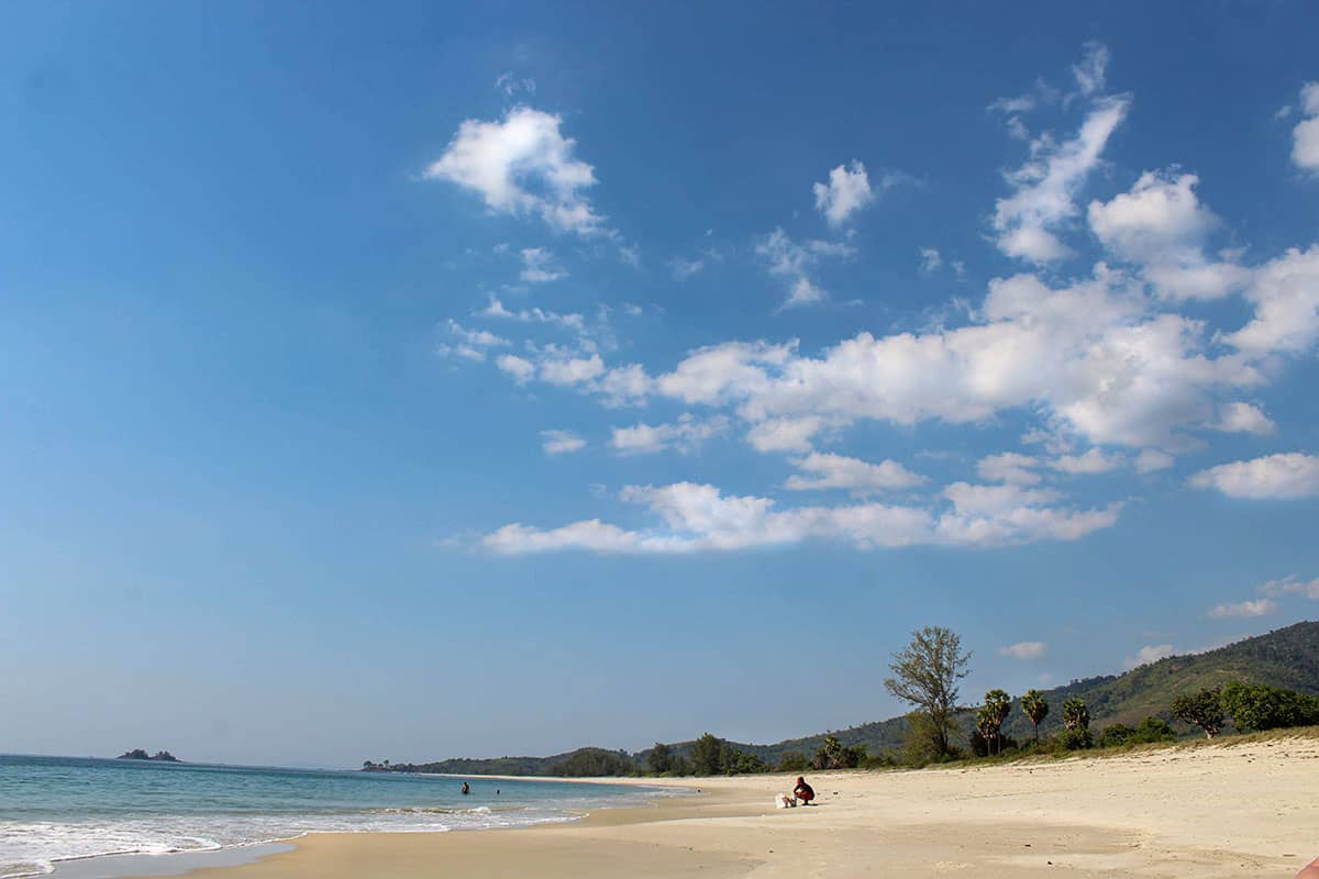 Tizit beach in Myanmar