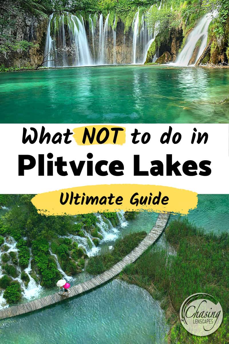 Lakes and waterfalls of Plitvice Lakes National Park in Croatia