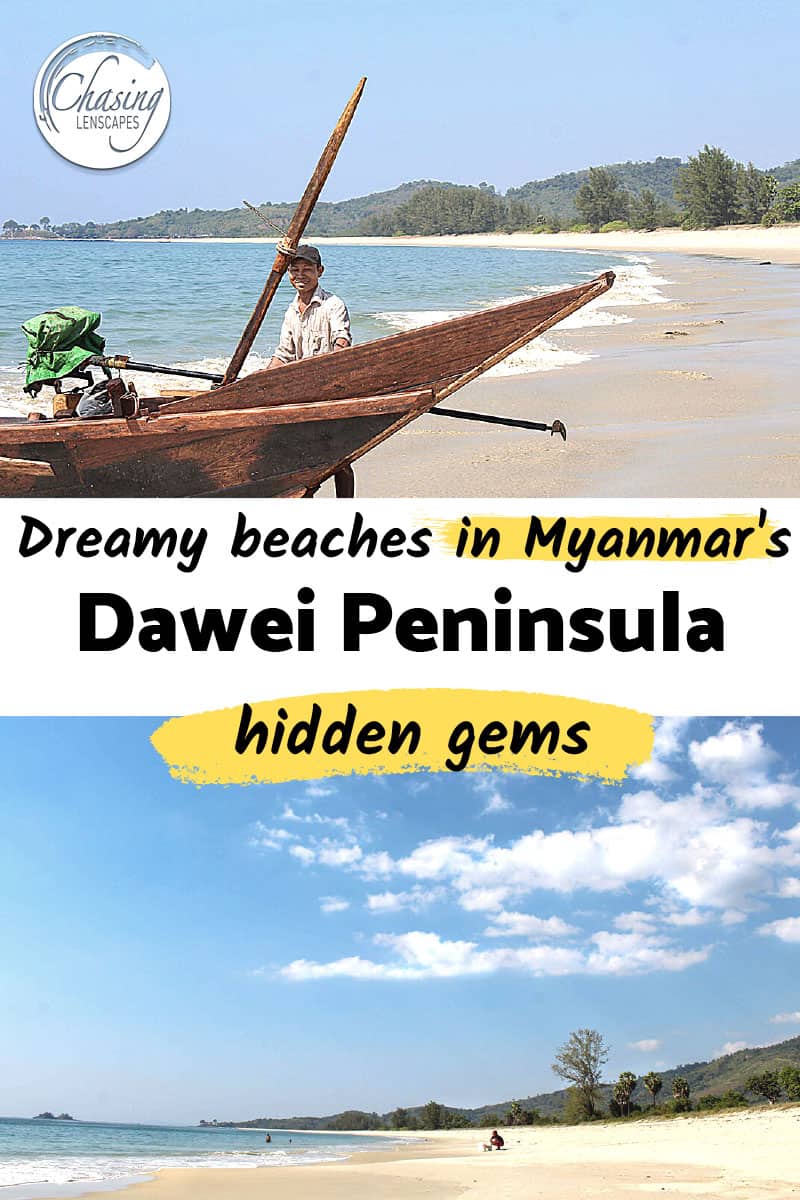 fisherman and a beautiful beach - Dawei Peninsula in Myanmar