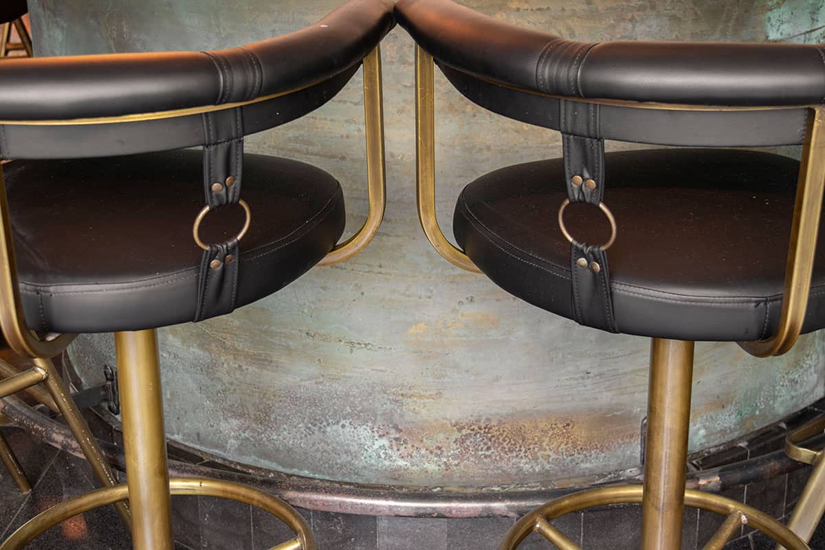 Design bar stools in The Vera Hotel TLV