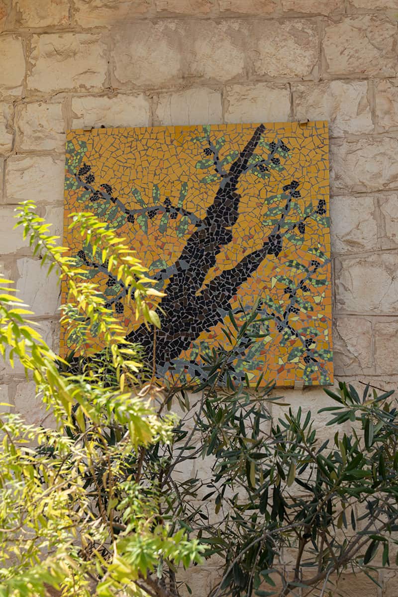 Colorful Mosaic in Mi'ilya village West Galilee