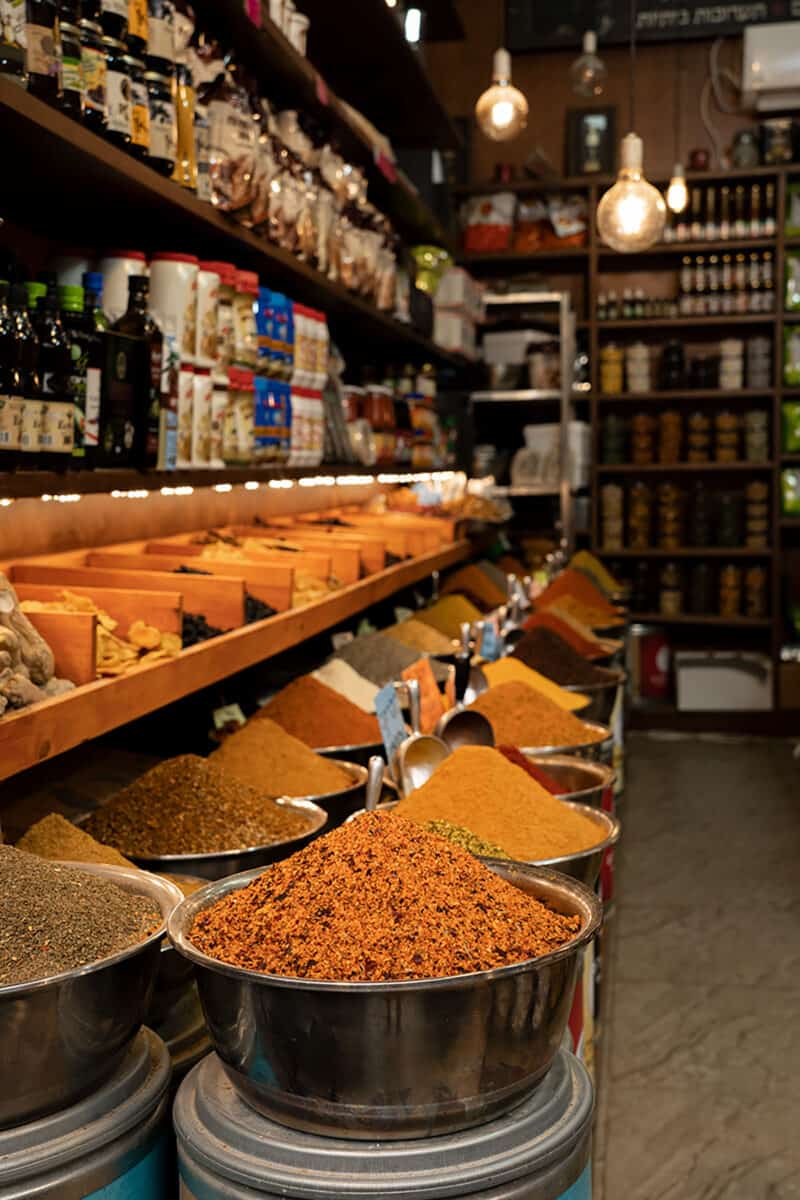 Spices in Shuk Machane Yehuda Jerusalem