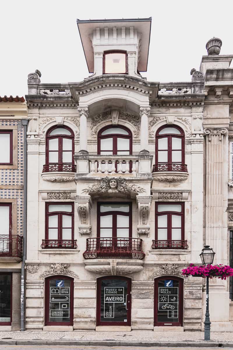 Art Nouveau building in Aveiro Portugal