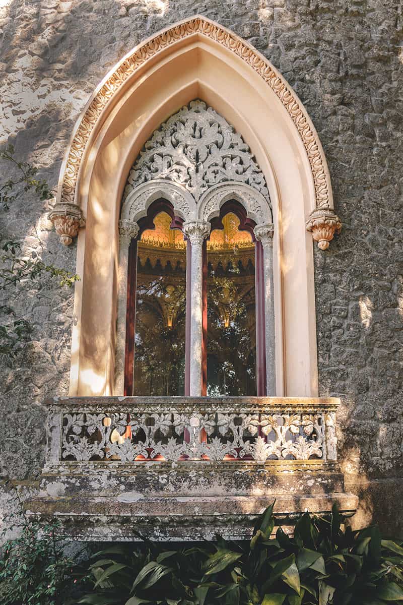 Beautiful architecture of Monserrate palace Sintra