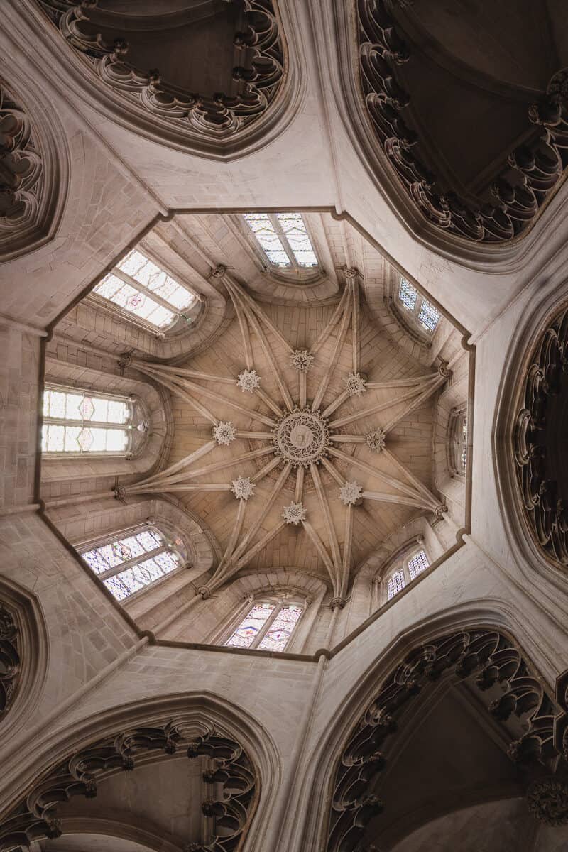 Ceiling of Batalha monastery Portugal