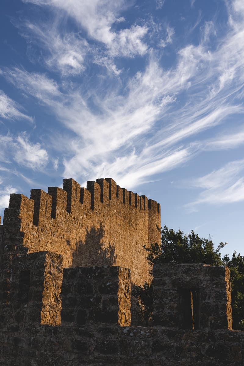 Sunset on Obidos walls