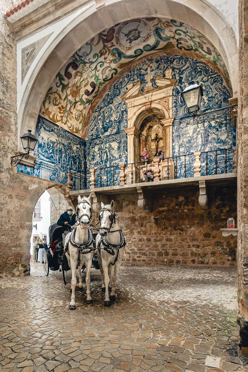 Porta da vila gate in Obidos Portugal