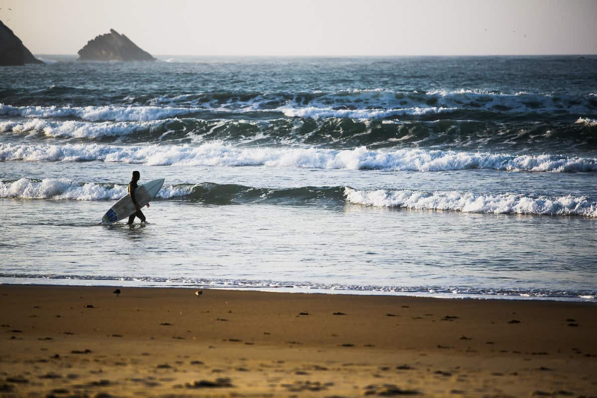 A Surfer in Peniche Portugal