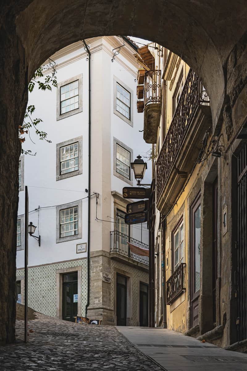 Coimbra old town in central Portugal