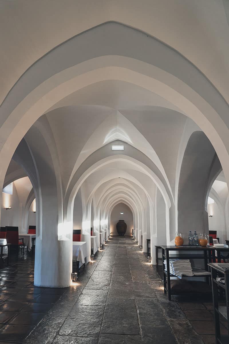 A unique dinning room in boutique hotel Portugal