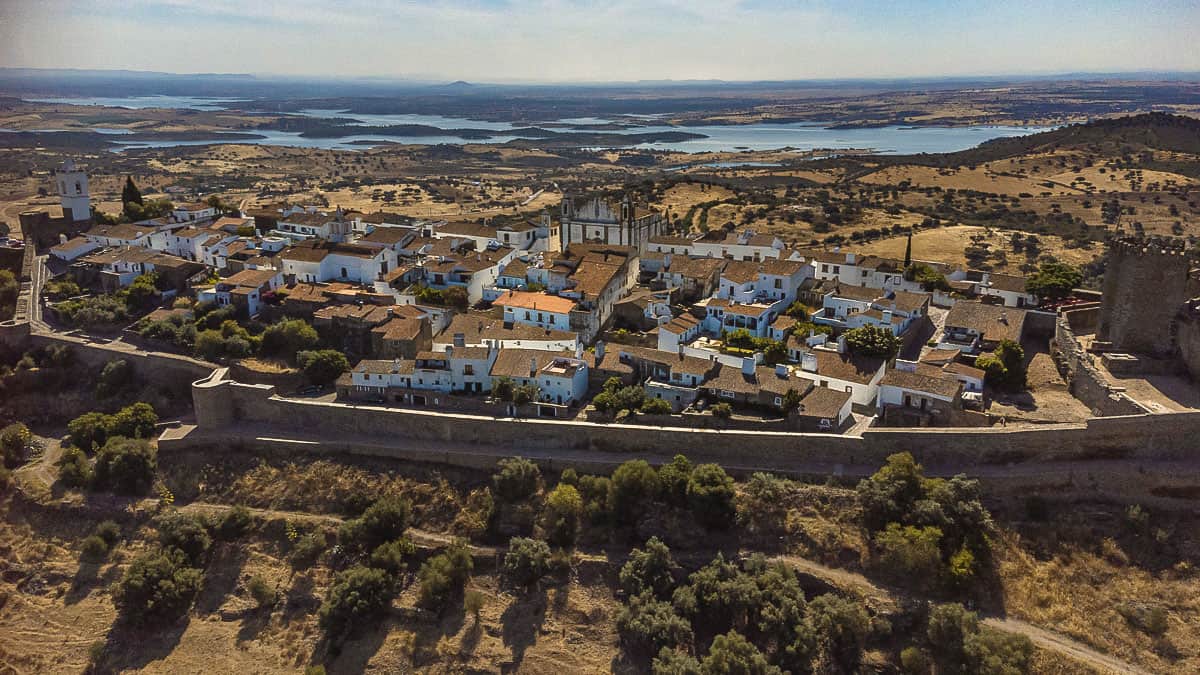 Monsaraz Portugal from a bird's eye view