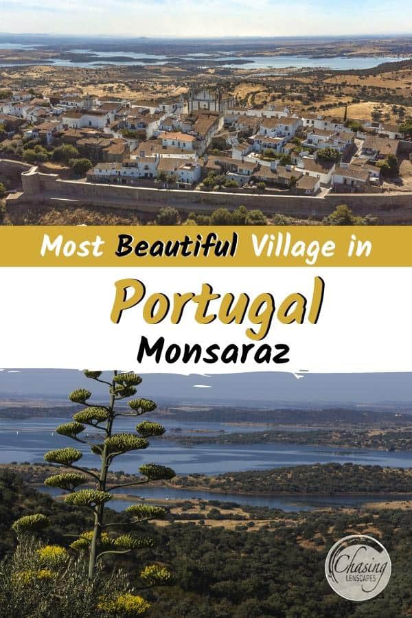 View of Monsaraz Portugal from a drone 