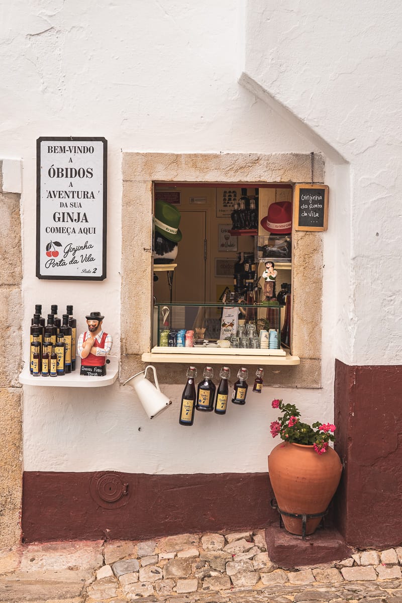 Things to do in Obidos - stop at a Ginja bar