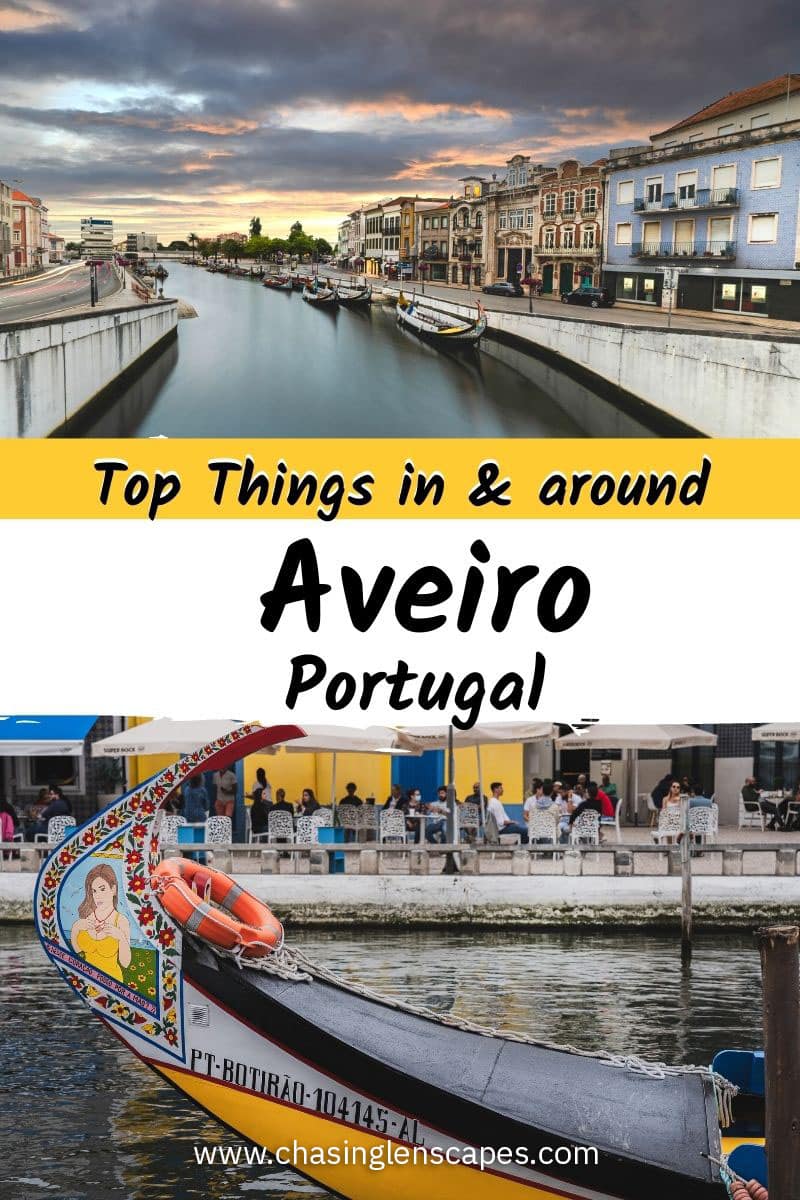 canals and moliceiro boat in Aveiro, Portugal